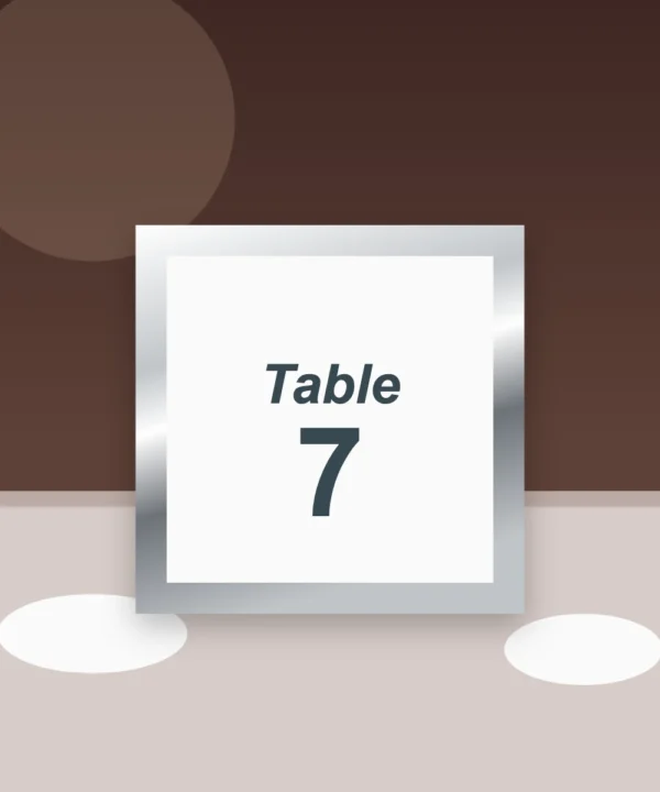 Wedding Table Numbers