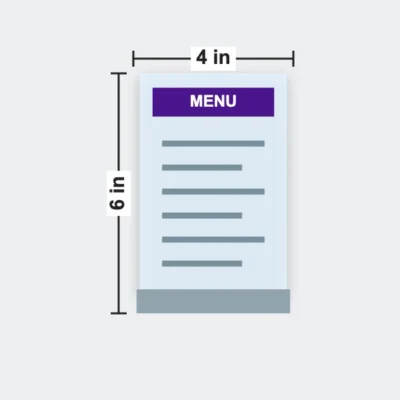 Acrylic Menu Holder 4 x 6 in