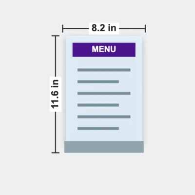 Acrylic Menu Holder 8.2 x 11.6 in