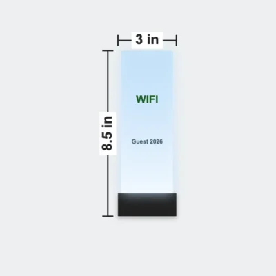 Light Up Table Signs 1.7 x 3 x 8.5 in