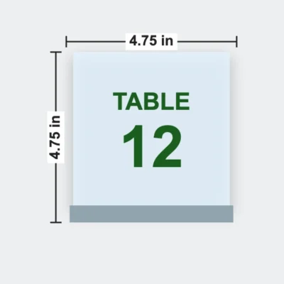 Metal Acrylic Table Numbers 4.75 x 4.75 in
