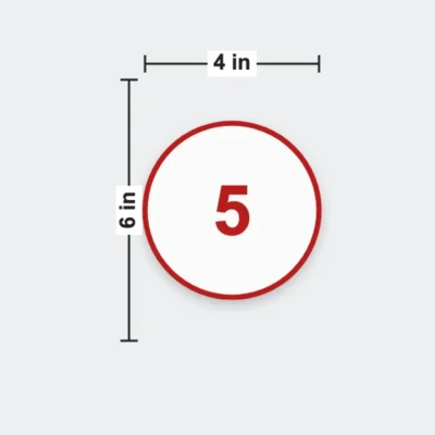 Paper Table Numbers 4 x 6 in