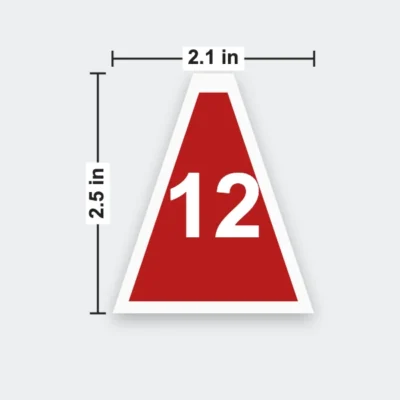 Tent Table Numbers 2.1 x 2.5 in
