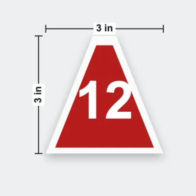 Tent Table Numbers 3 x 3 in