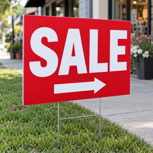 Sale Yard Sign sale board on wire stake