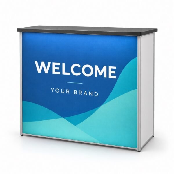 SEG Backlit Counter, exhibition display printed in Dubai