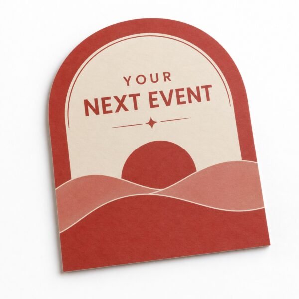 Custom custom shape flyers printing in Dubai