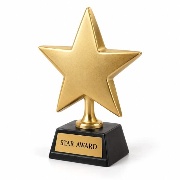 Sparkling Star Trophy, custom resin trophy made in Dubai