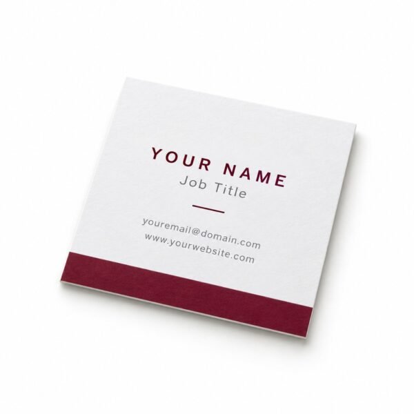 Custom square business cards printing in Dubai