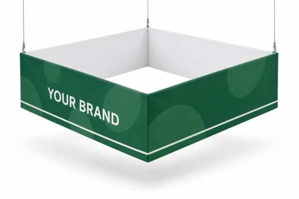Square Hanging Sign for exhibition stands, Dubai