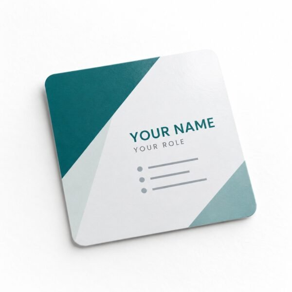 Custom square rounded corner business cards printing in Dubai