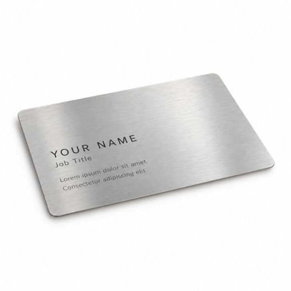 Custom standard metal business cards printing in Dubai