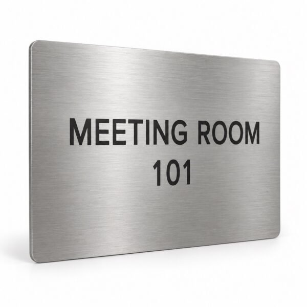 Stainless Steel Door Sign made in Dubai