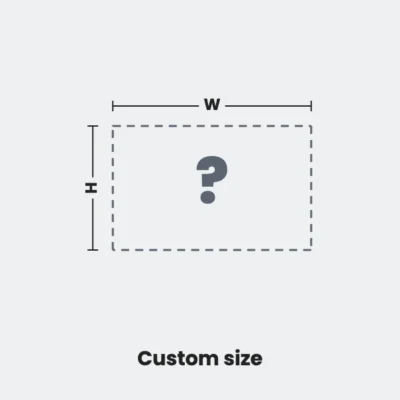 Custom size bumper sticker