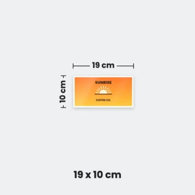 19 x 10 cm bumper sticker