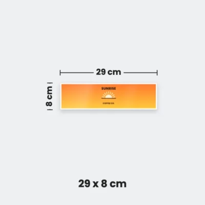 29 x 8 cm bumper sticker