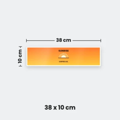 38 x 10 cm bumper sticker