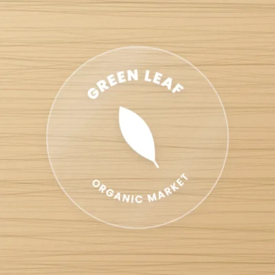 Circle clear sticker
