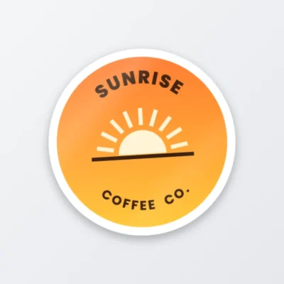 Circle vinyl sticker