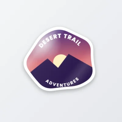 Glossy finish custom shape stickers
