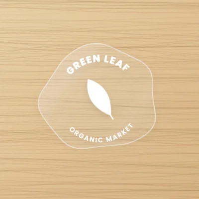 clear custom shape sticker