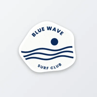 coated art custom shape sticker