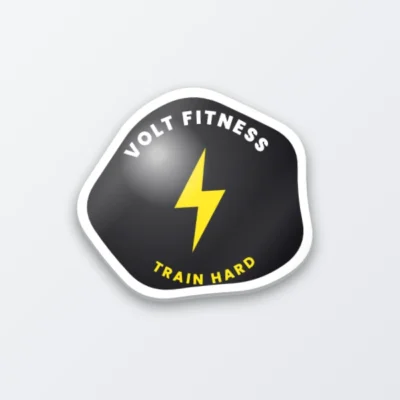 epoxy custom shape sticker