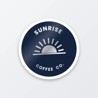 Silver foil sticker