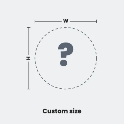 Custom size motorcycle helmet sticker