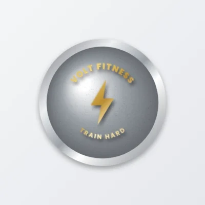 3D metal badge sticker