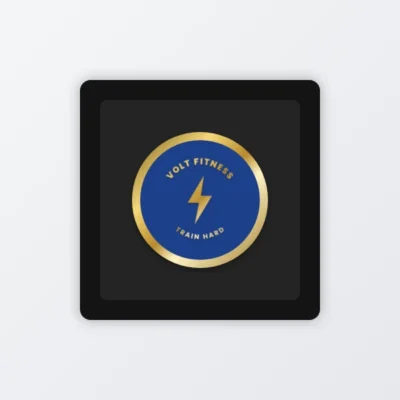 Metal badge sticker packaging velvet box black