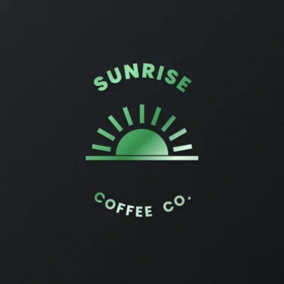 Green metallic transfer sticker