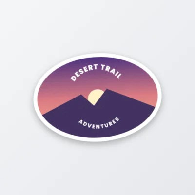 Matte finish oval stickers
