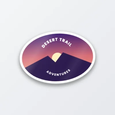 pvc oval sticker
