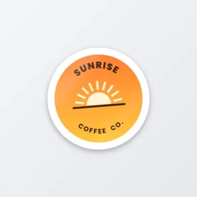 Die cut PVC stickers