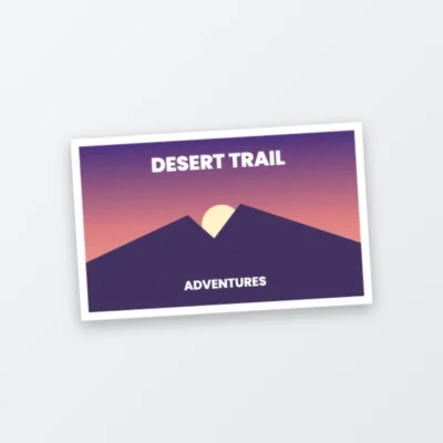 Matte finish rectangle stickers