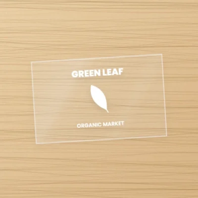 clear rectangle sticker