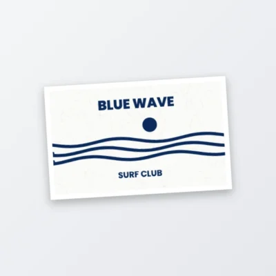 coated art rectangle sticker
