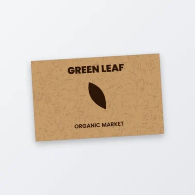 kraft rectangle sticker