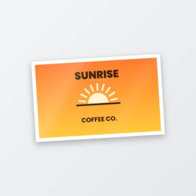 vinyl rectangle sticker