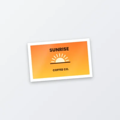 Die cut rectangle stickers