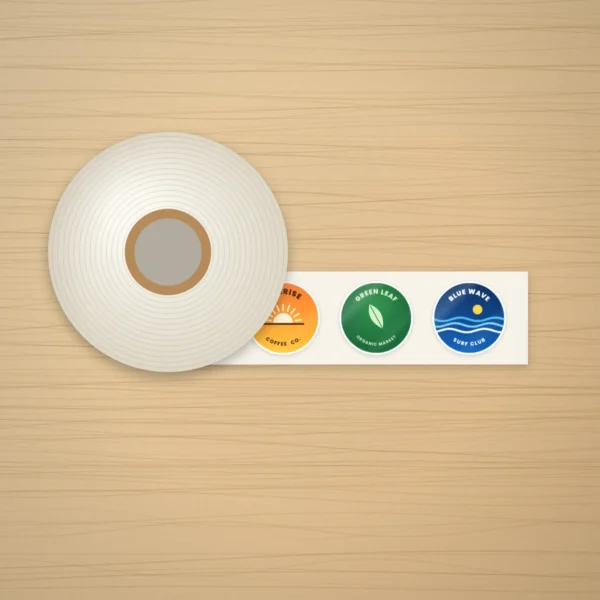 Custom labels on a roll