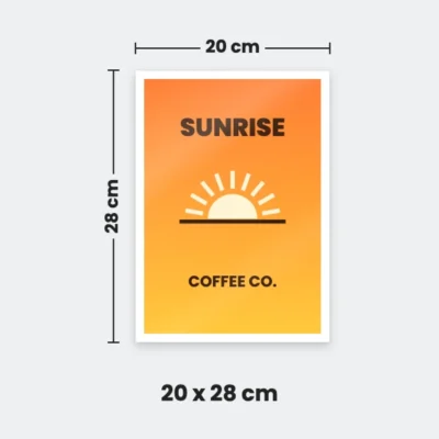 20 x 28 cm sticker sheet