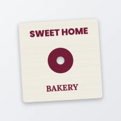 crepe square sticker