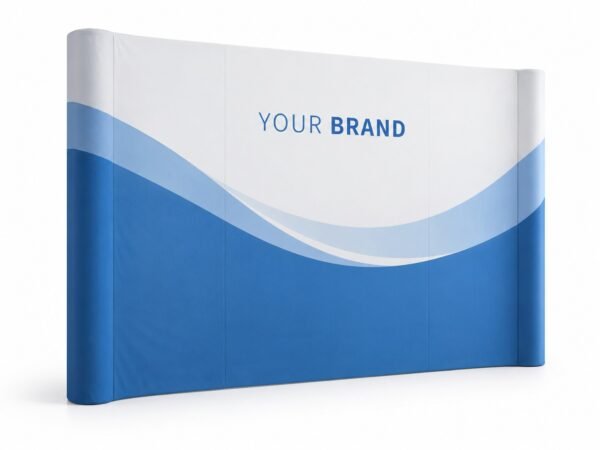 Straight Pop Up Display 3 x 3 m, exhibition display printed in Dubai