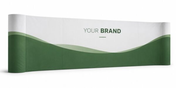 Straight Pop Up Display 6.1 x 3 m, exhibition display printed in Dubai