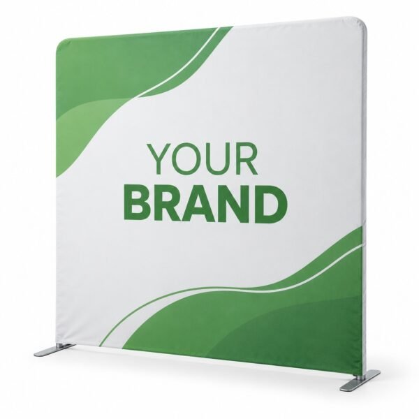 Straight Zip Up Display 2.4 x 2.4 m, exhibition display printed in Dubai
