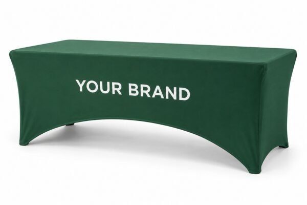 Stretch Table Cover printed with logo in Dubai