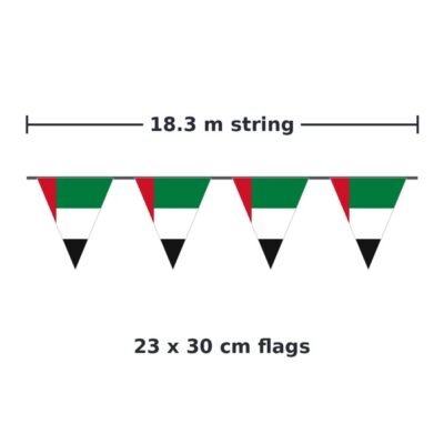 18.3 m string, 23 x 30 cm flags