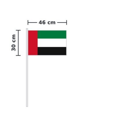 UAE hand flag size option
